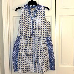 Vineyard Vines Painted Rattan Sleeveless Shirt Dress | Size 6 | Sundress